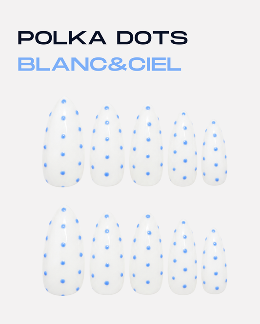 Press-on nails - Polka dots