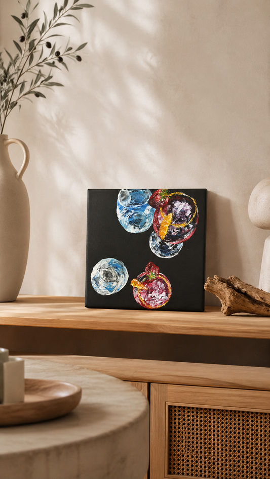 Acrylique sur toile - Cocktails