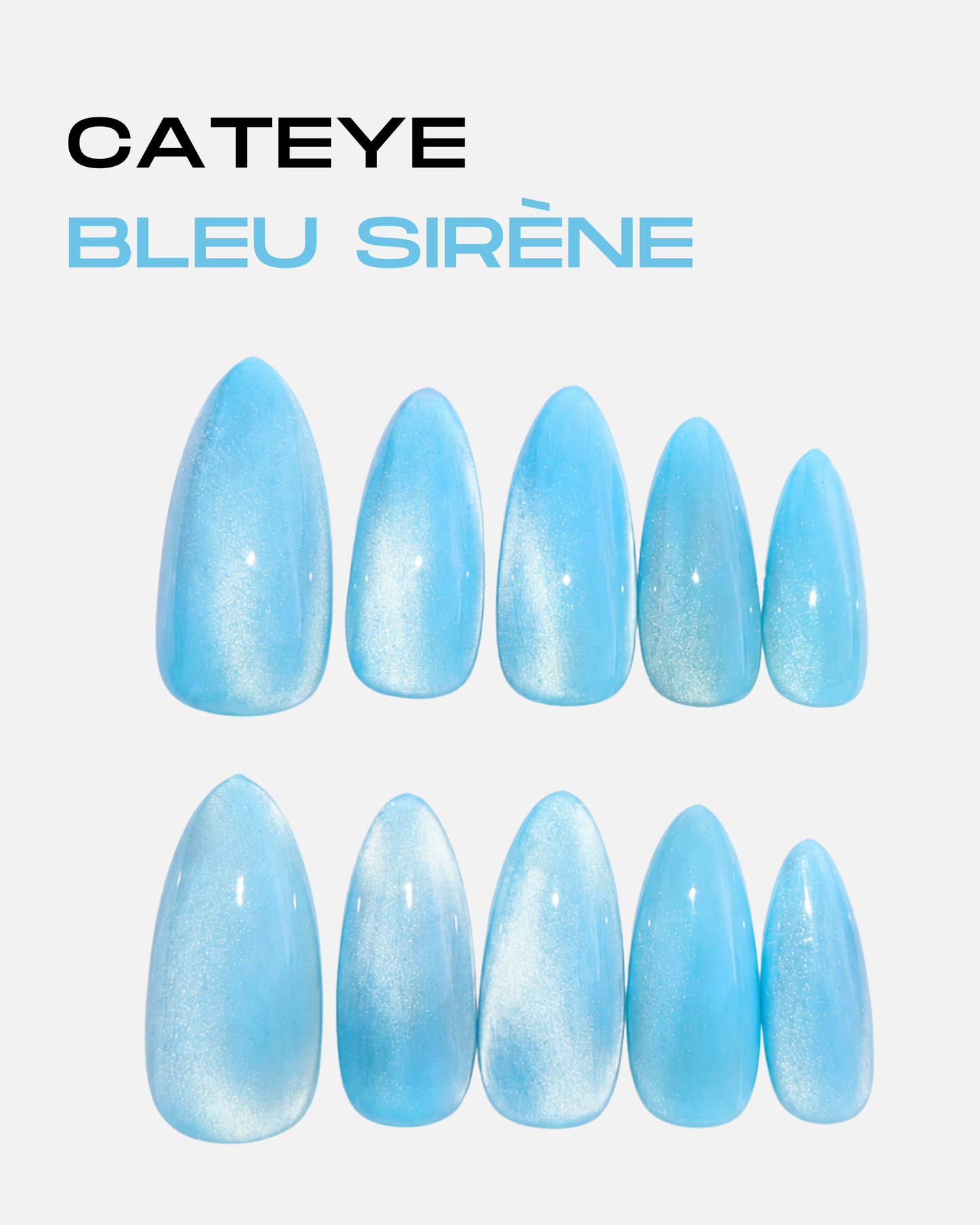 Press-on nails - Cateye