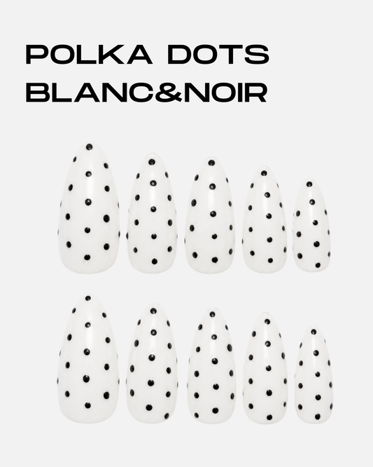 Press-on nails - Polka dots